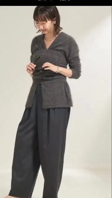 plage Light Fur 라이트 퍼 가디건 뷔스티에 세트