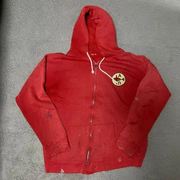 60s~70s  페이드! 지퍼 후드티 지퍼 후디 살몬 핑크