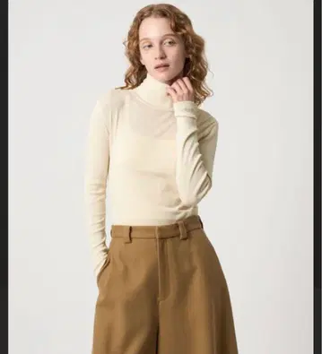 [ 스티븐 앨런 ] 코튼 실크 리브 터틀넥 풀오버