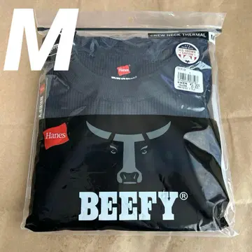 [ 새상품 ] Hanes BEEFY 크루넥 서멀 화이트 M 긴팔