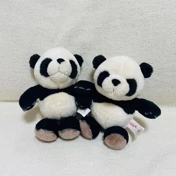 팬더 봉제 인형 2체 세트 NICI 어드벤처 월드