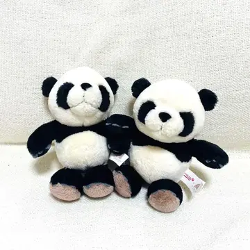 팬더 봉제 인형 2개 세트