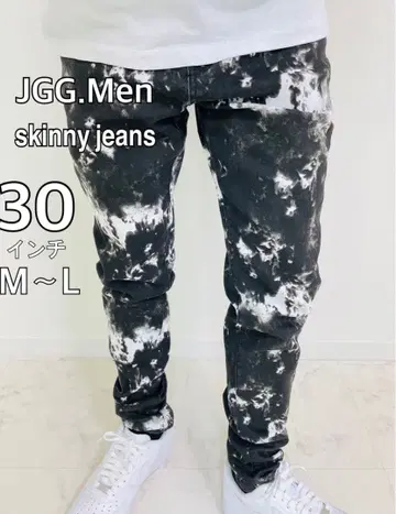 JGG.Men 제깅맨 스키니 팬츠 데미지 데님 tk30