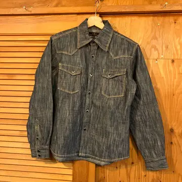 남성용 슬림핏 웨스턴 셔츠 일본제 S 사이즈 샘플품