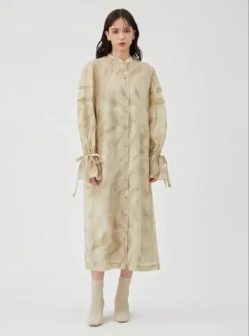 FRAY I.D 오리지널 아트 프린트 시어 원피스