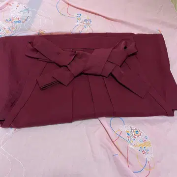 여자 하카마 크림슨 컬러 끈 아래 91cm M 사이즈