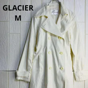 GLACIER 아이보리 더블 브레스트 트렌치코트 M 사이즈