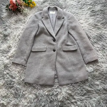 애니시스 체스터 코트 [ M ] 라이트 그레이 미들 기장 통학 출퇴근