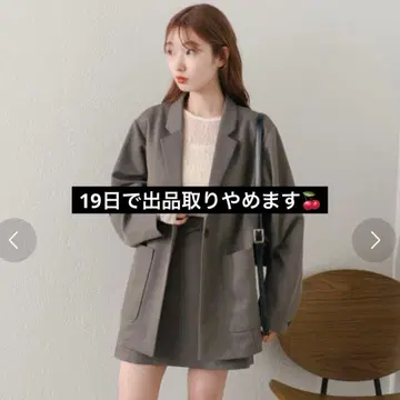 [ 완판템 정가 9790엔 ] Kastane 안감 없는 프렌치 트윌 자켓