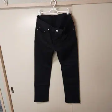 블랙 데님 팬츠 34인치