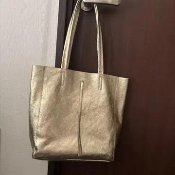 사무엘 바르니 이탈리안 레더 토트백 골드