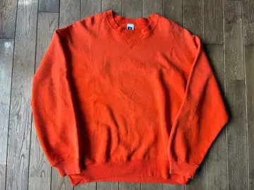 XL/90s 러셀 애슬레틱 맨투맨 오렌지