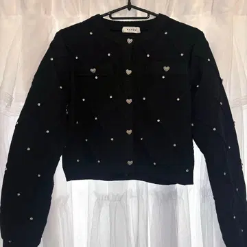 RANDA 하트 비쥬 가디건