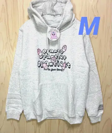 새상품 빤쮸토끼 후드 맨투맨 속기모 멜란지 그레이 M