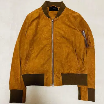 아리우메르 페이크 스웨이드 MA-1 블루종 S 브라운