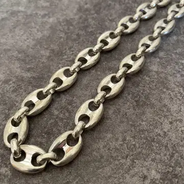 멕시칸 주얼리 실버 925 돼지코 닻 체인 목걸이