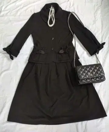 일본제 프랑코 페라로 블랙 블랙 셋업 수트 size 2