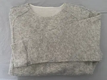 부클레 소재 그레이 계열 긴팔 튜닉 L