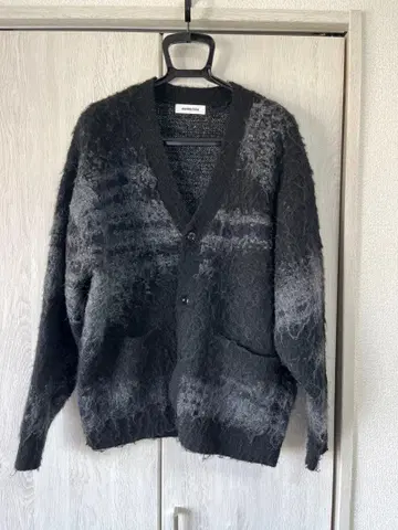 몽키타임 가디건 모헤어 블랙