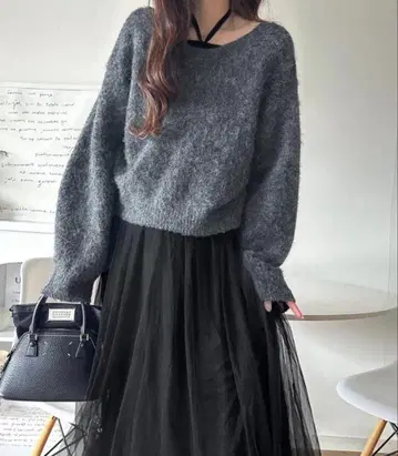 칭찬받는 원피스 멀티way 니트 x 튤 원피스 세트