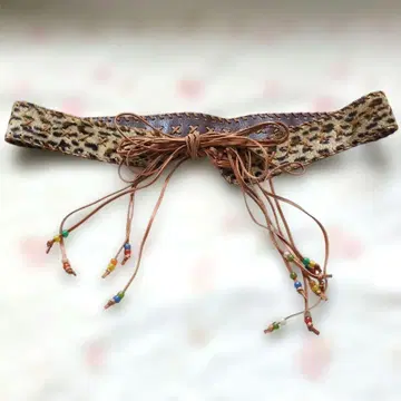 원더풀 월드 레오파드 무늬 벨트