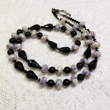 오닉스 목걸이, 모자이크 쉘, 기타, 롱 타입, 약 68~73cm