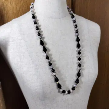 오닉스 목걸이, 모자이크 쉘, 기타, 롱 타입, 약 68~73cm