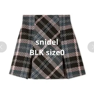 [택 포함 새상품] snidel 로빙 체크 미니 스커트