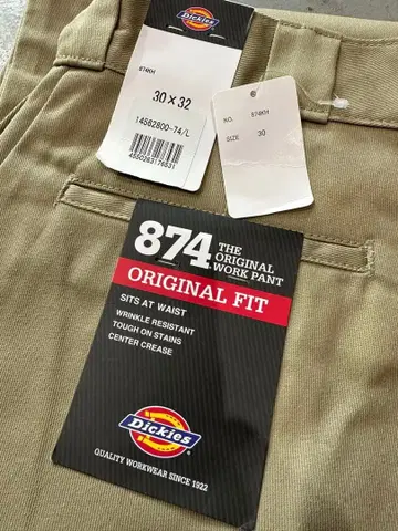 [미사용 새상품] 디키즈 874 베이지 32 x 30 치노 팬츠