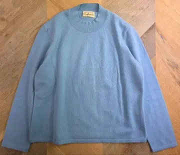 월드 100% 캐시미어 블루 긴팔 스웨터 y57
