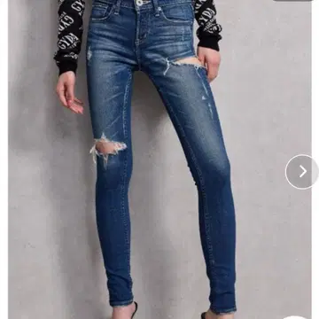 GYDA 제이 SIDE RIPPED 스키니 데님 팬츠