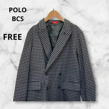[Heather] POLO BCS 체크 테일러드 자켓
