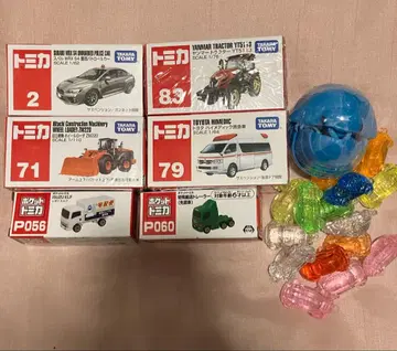 토미카 4개 포켓 토미카 2개 단고무시 1개