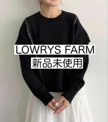 [ 미사용 새상품 ] 로리즈팜 2way 스티치 풀오버