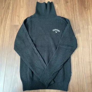 캘러웨이 터틀 니트 스웨터 블랙