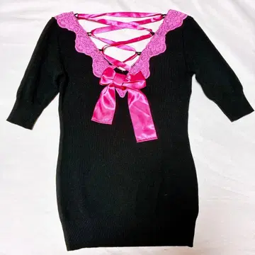 MARS 마즈 레이스&백 스핀들 니트