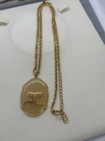 TOM 각인/골드 목걸이 타원형 (1126)