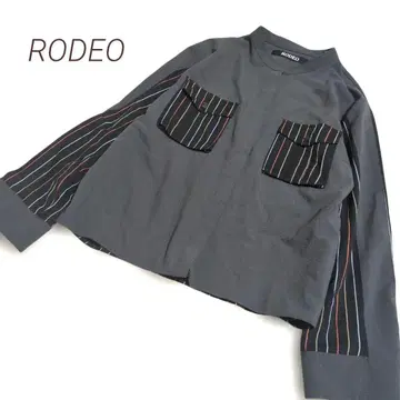 RODEO 로데오 스트라이프 배색 도킹 셔츠