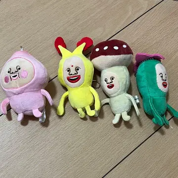 코비토즈칸 봉제 인형 가챠가챠 4개 세트