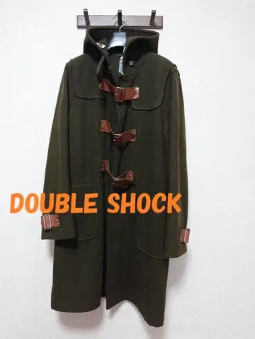 새상품급 DOUBLE SHOCK 우라하라 더플 코트 가죽 벨트 여성용 L
