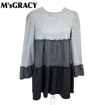 [ 새상품급 ] MsGRACY 긴팔 튜닉 3프릴 40 티어드