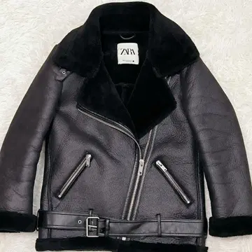 자라 가죽 자켓 더블 라이더 자켓 보아 안감