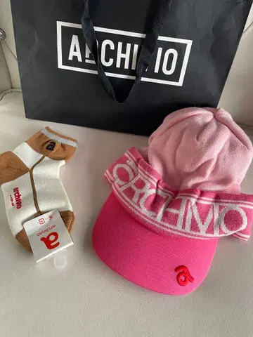 ARCHIMIO 핑크 캡