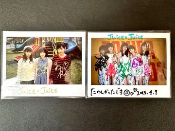 초기 Juice=Juice 친필 사인 폴라로이드 2장 세트