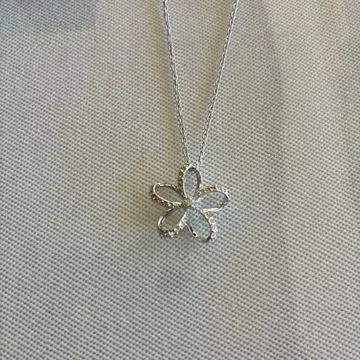 ANA 기내 판매 한정품 Swarovski 꽃 모티브 목걸이