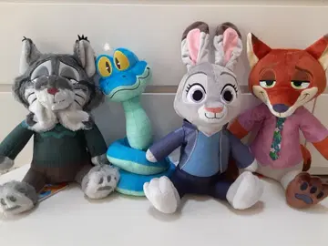 주토피아 2 L 봉제 인형 전 4종 컴프 세트 묶음 판매