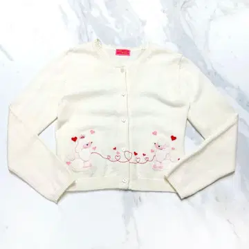 baby 푸들 와펜 가디건