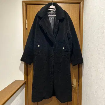 보아 롱 코트 블랙 Rady