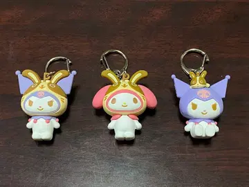 마이멜로디 x 우사미 입체 러버 키링 3개 세트
