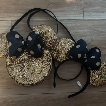 디즈니 머리띠 골드 세트